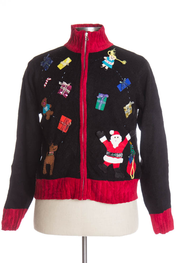 Black Ugly Christmas Cardigan 38937