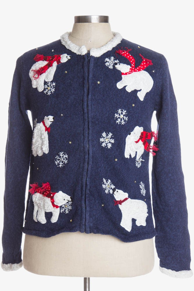 Blue Ugly Christmas Cardigan 38941