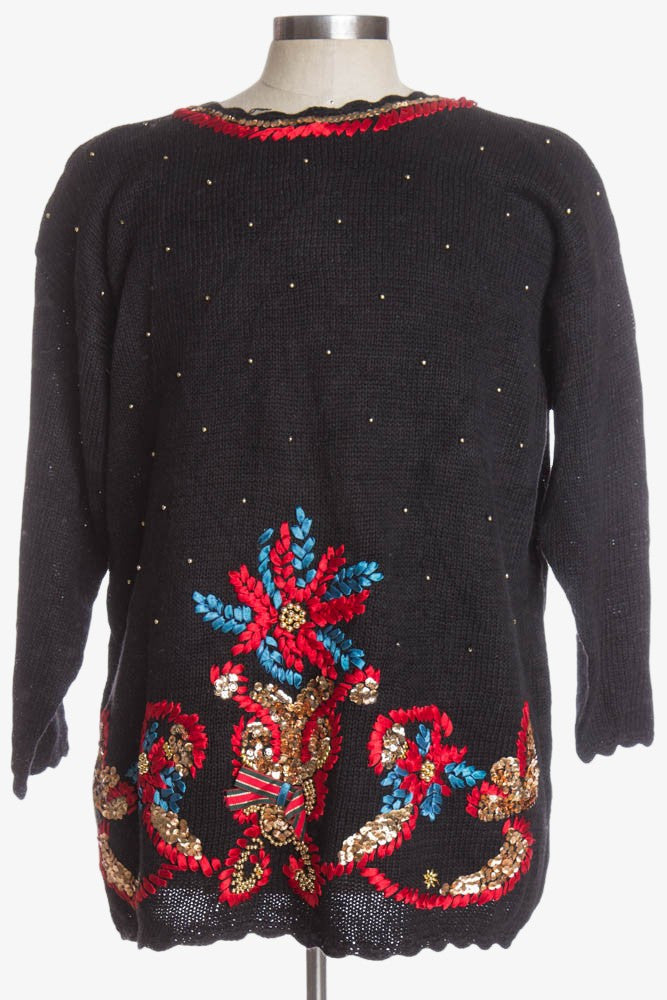 Black Ugly Christmas Pullover 39082