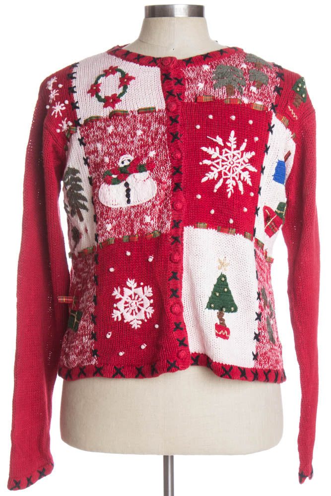 Red Ugly Christmas Cardigan 39135