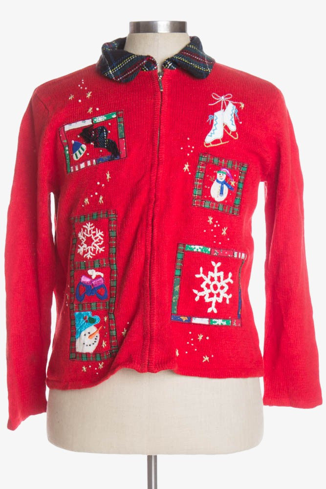 Red Ugly Christmas Cardigan 39237