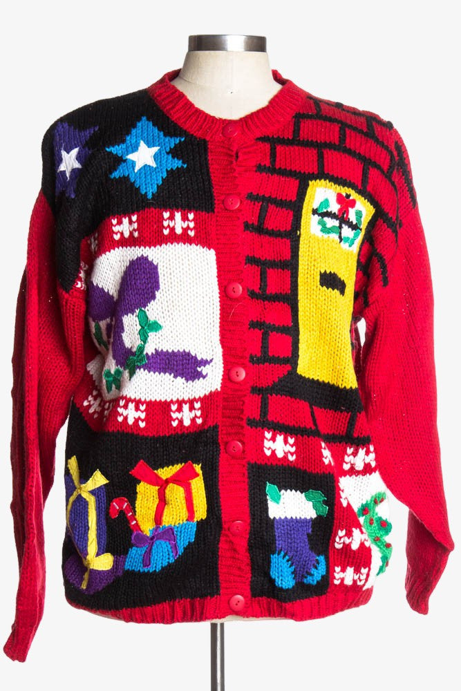 Red Ugly Christmas Cardigan 39578
