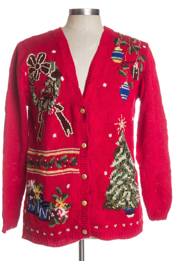 Red Ugly Christmas Cardigan 39652