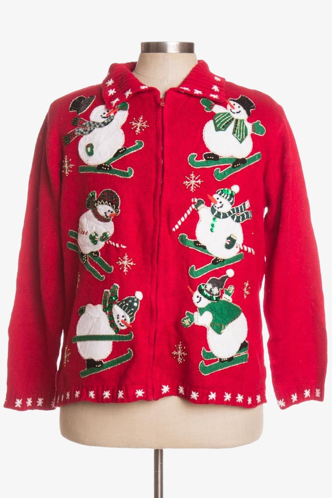 Red Ugly Christmas Cardigan 40031