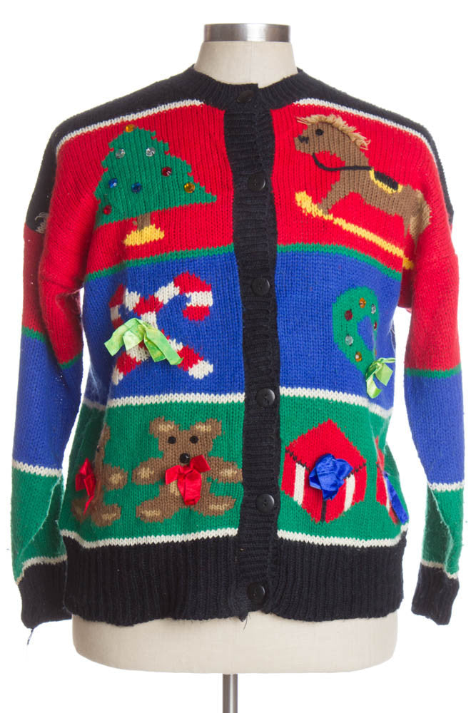 Multicolor Ugly Christmas Cardigan 40989
