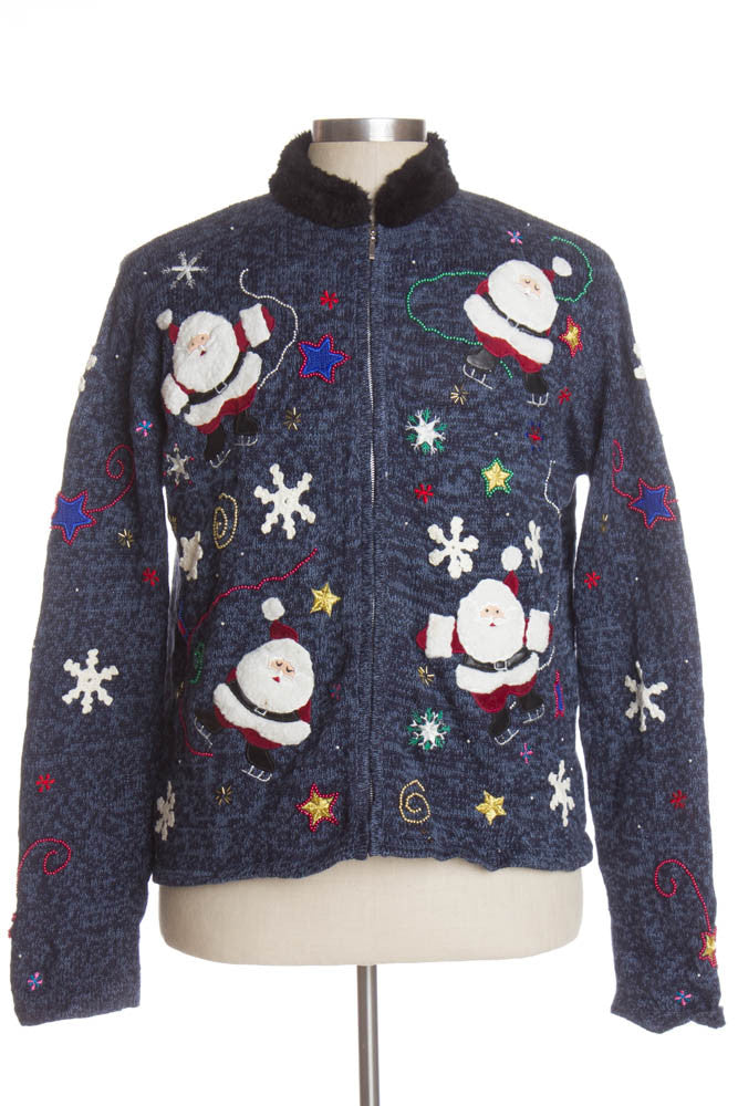 Blue Ugly Christmas Cardigan 41384