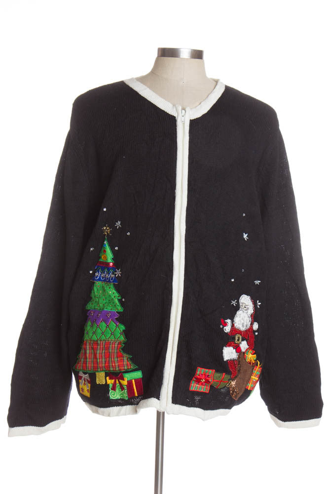 Black Ugly Christmas Cardigan 41412