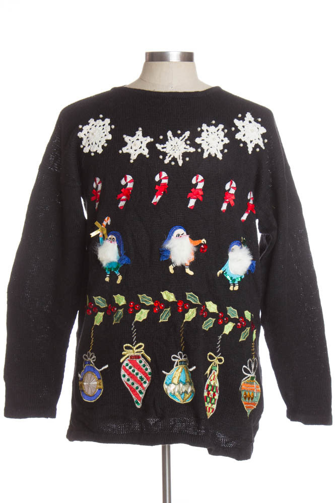 Black Ugly Christmas Pullover 41414