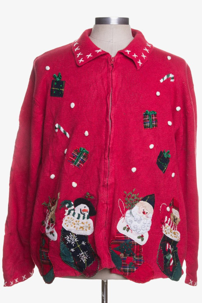 Red Ugly Christmas Cardigan 41565
