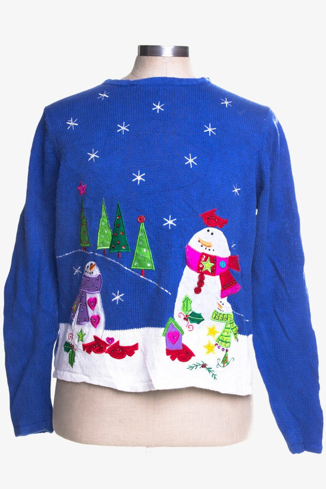 Blue Ugly Christmas Pullover 41637