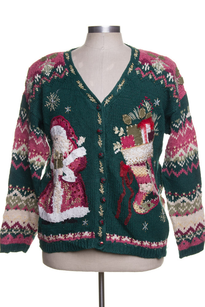 Green Ugly Christmas Cardigan 41752