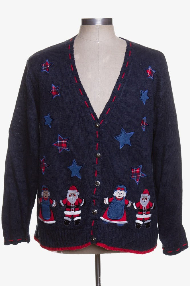 Blue Ugly Christmas Cardigan 41841