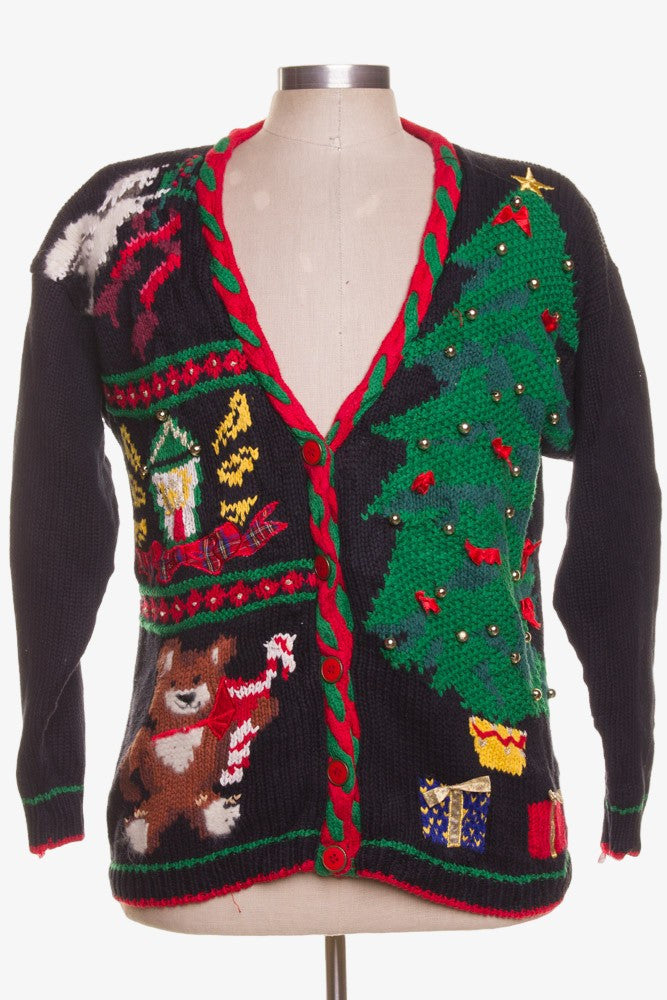 Black Ugly Christmas Cardigan 41903