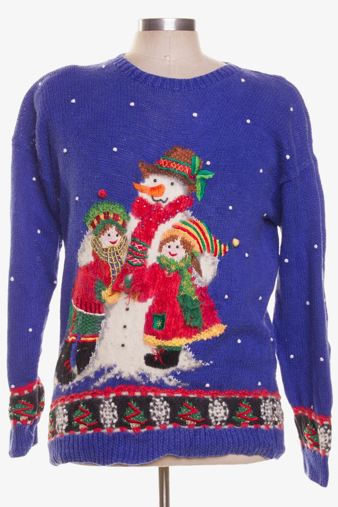 Blue Ugly Christmas Pullover 41914