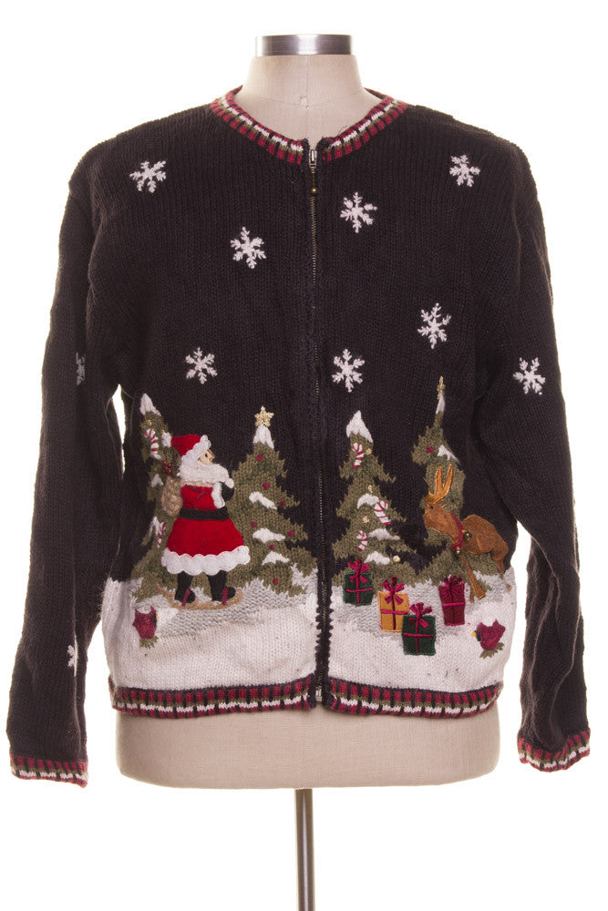 Black Ugly Christmas Cardigan 42041