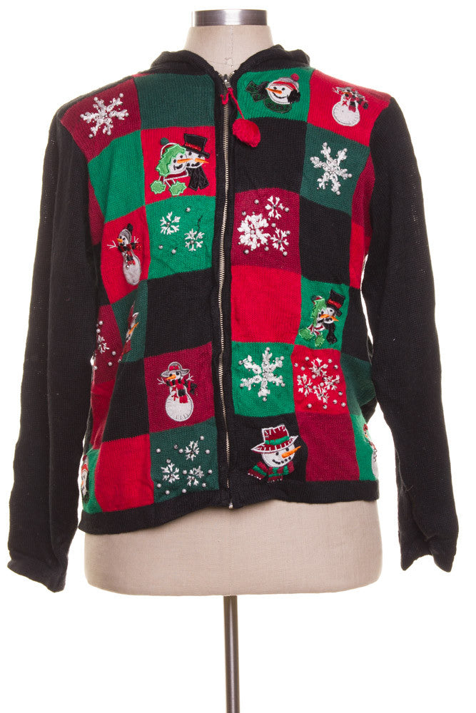 Black Ugly Christmas Cardigan 42045