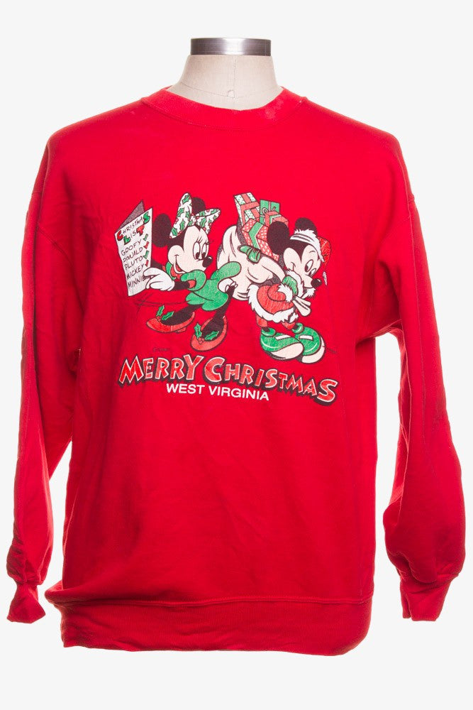 Red Mickey & Minny Christmas Sweatshirt 42090