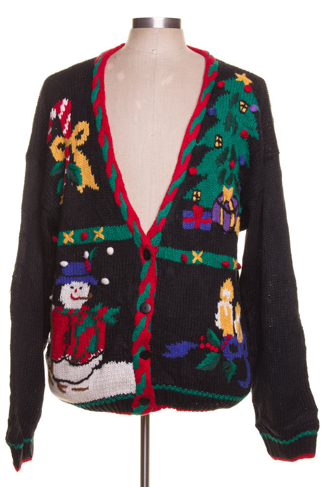 Black Ugly Christmas Cardigan 42153
