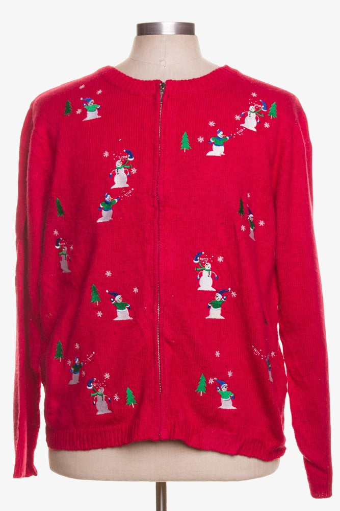 Red Ugly Christmas Cardigan 42174