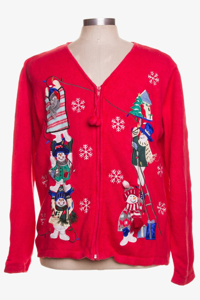 Red Ugly Christmas Cardigan 42190