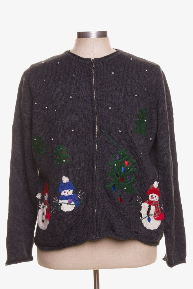 Black Ugly Christmas Cardigan 42273
