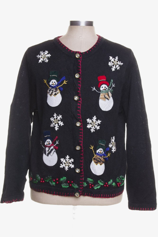 Black Ugly Christmas Cardigan 42298