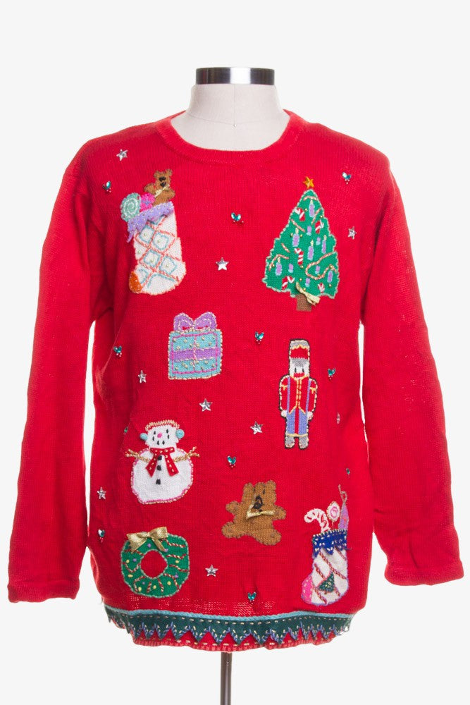 Red Ugly Christmas Pullover 42345