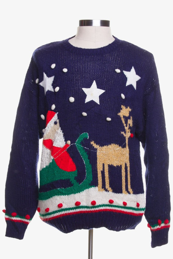 Blue Ugly Christmas Pullover 42365