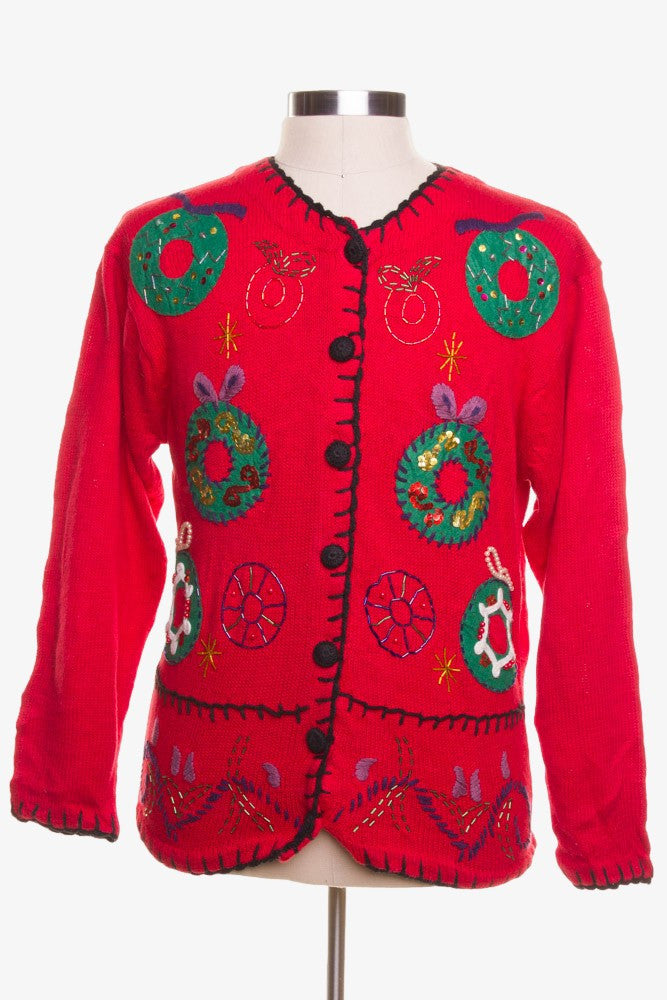 Red Ugly Christmas Cardigan 42388