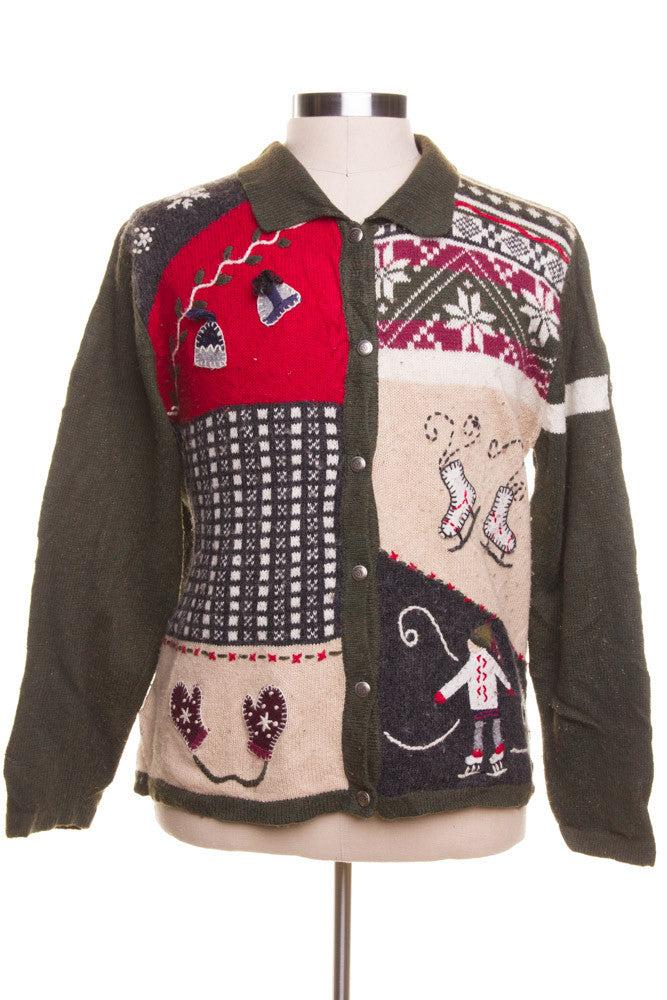 Green Ugly Christmas Cardigan 42406
