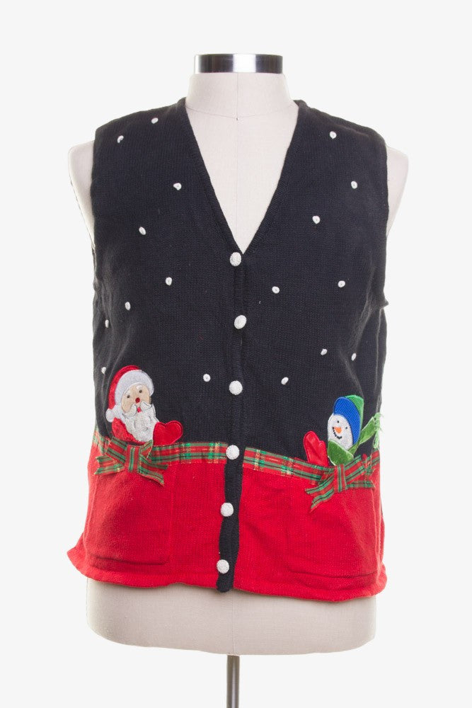Black Ugly Christmas Vest 42434