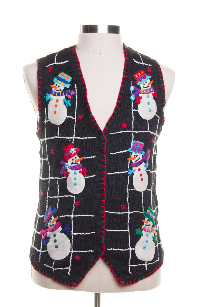 Black Ugly Christmas Vest 42487