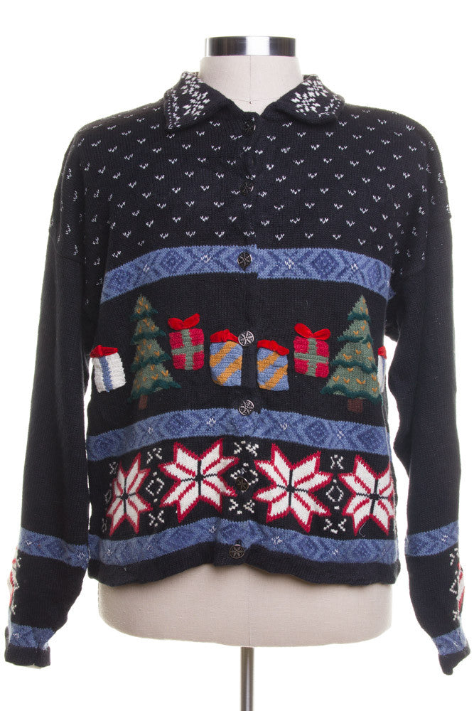 Black Ugly Christmas Cardigan 42527