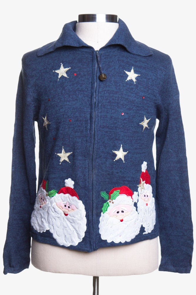 Blue Ugly Christmas Cardigan 42657
