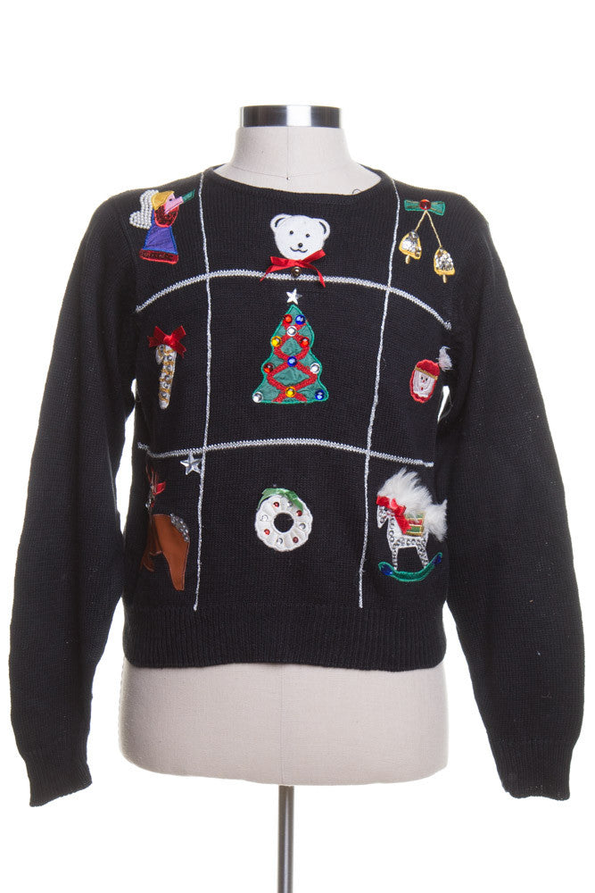 Black Ugly Christmas Pullover 42733