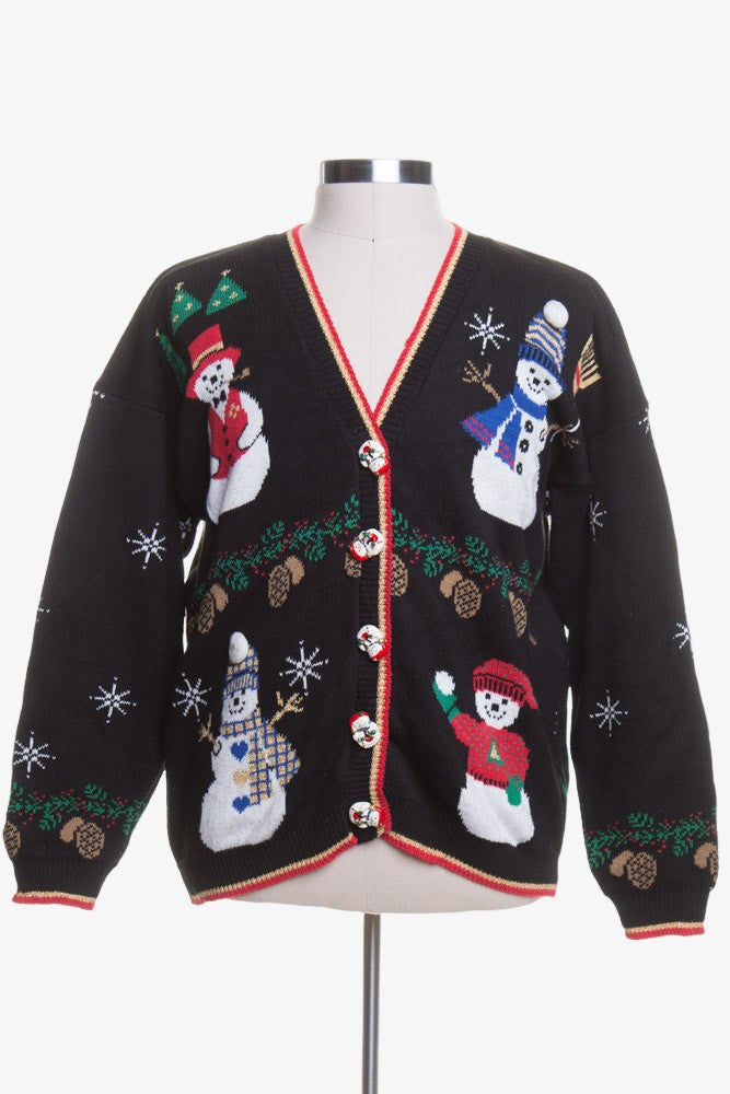 Black Ugly Christmas Cardigan 42734