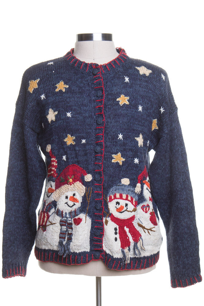 Blue Ugly Christmas Cardigan 42745