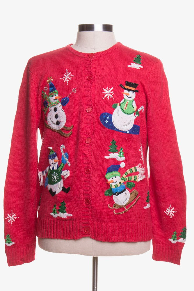 Red Ugly Christmas Cardigan 42944