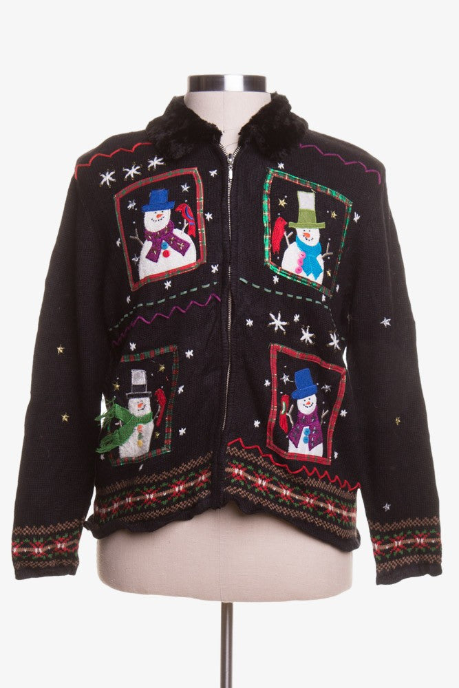 Black Ugly Christmas Cardigan 42947