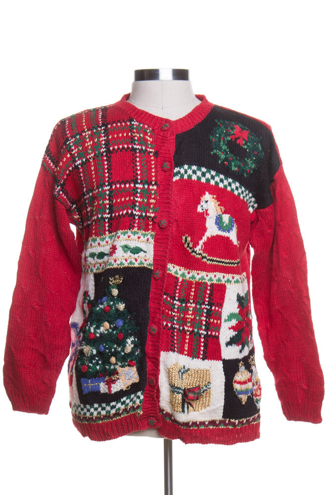 Red Ugly Christmas Cardigan 43020
