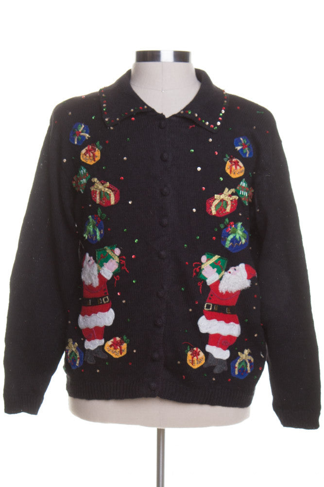 Black Ugly Christmas Cardigan 43157