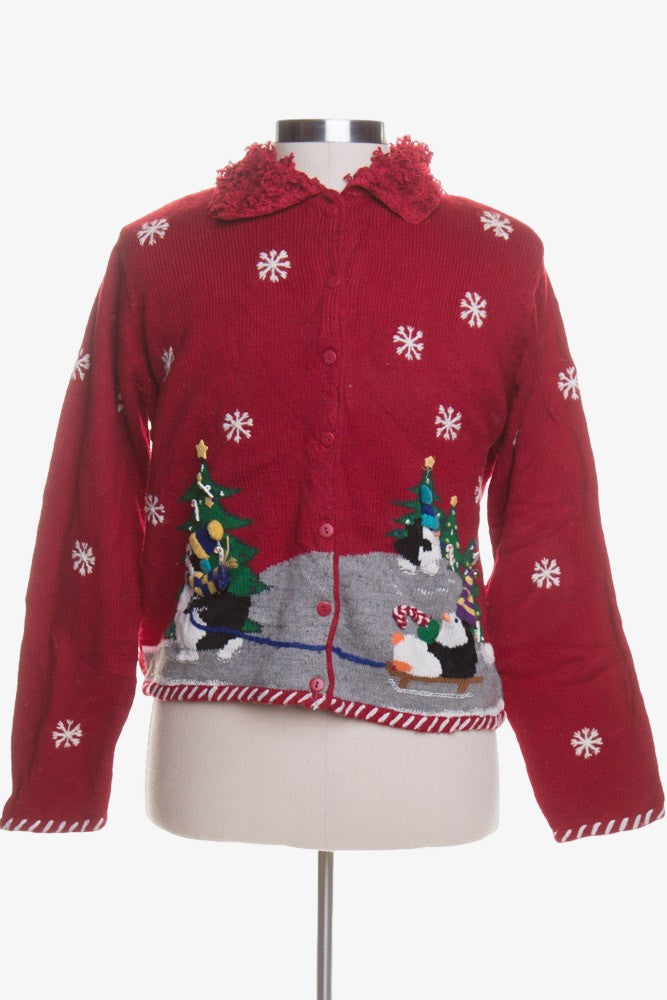 Red Ugly Christmas Cardigan 43189