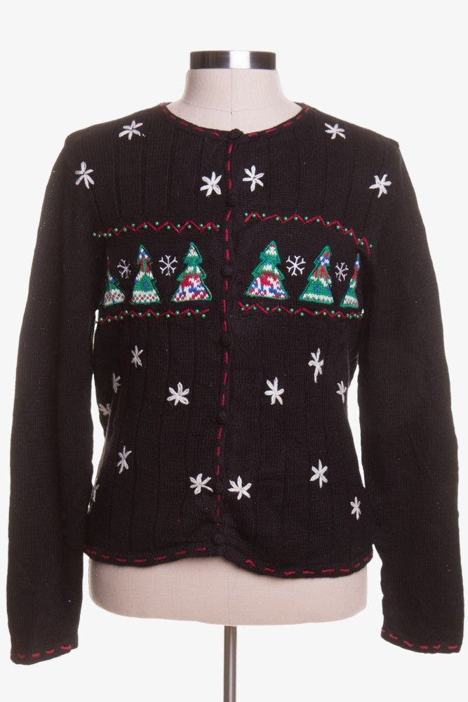 Black Ugly Christmas Cardigan 43262