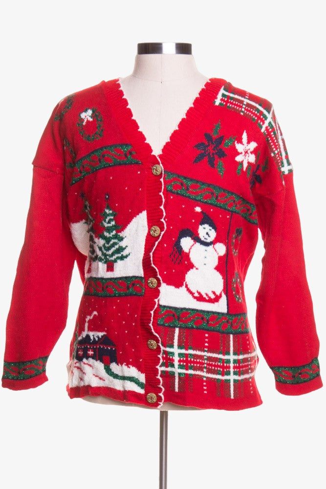 Red Ugly Christmas Cardigan 43351