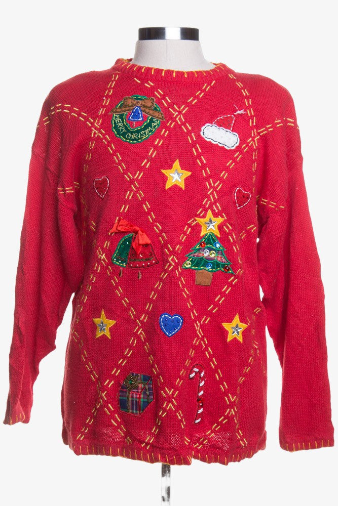 Red Ugly Christmas Pullover 43494
