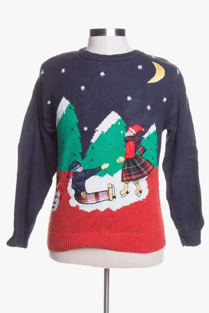 Blue Ugly Christmas Pullover 43693