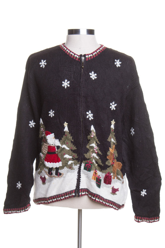 Black Ugly Christmas Cardigan 43712