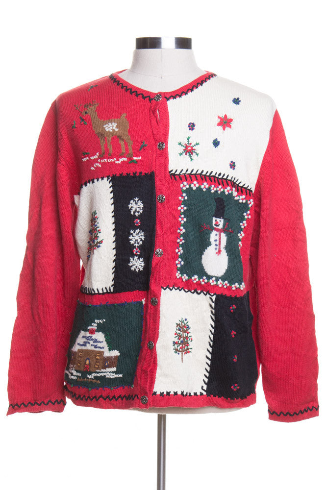 Red Ugly Christmas Cardigan 43776