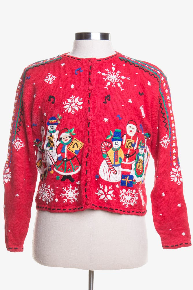 Red Ugly Christmas Cardigan 44113