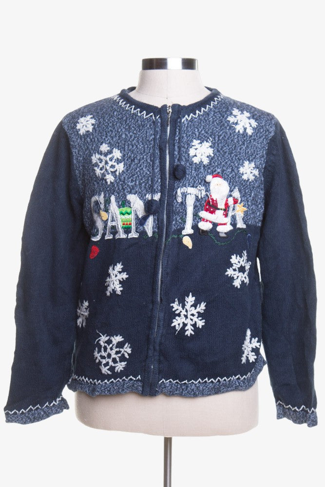 Blue Ugly Christmas Cardigan 44175